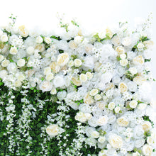 Load image into Gallery viewer, 3D Flower Wall Backdrop: Heaven’s Gate Bridal Shower Roll Up Floral Wall Photo Booth (8x8 FT) | 50% Return Refund Option N8839
