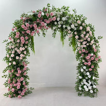 Load image into Gallery viewer, 8x8 ft Elegant Wedding Arch Flower Arrangement Artificial Ceremony Flowers | Reception Party Decor | 50% Return Refund Option