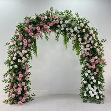 Load image into Gallery viewer, 8x8 ft Elegant Wedding Arch Flower Arrangement Artificial Ceremony Flowers | Reception Party Decor | 50% Return Refund Option