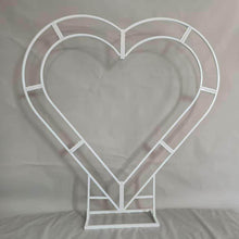 Load image into Gallery viewer, Heart-Shaped Flower Stand Frame: 6.5ft Wedding Arch