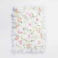 Load image into Gallery viewer, Pink & White 3D Flower Wall Panel, 16x24" Artificial Floral Backdrop