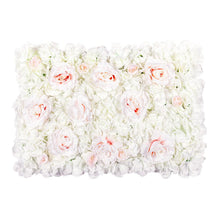 Load image into Gallery viewer, Pink & White 3D Flower Wall Panel, 16x24" Artificial Floral Backdrop