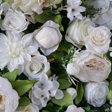 Load image into Gallery viewer, 3D White Flower Wall Panel: Wedding & Party Backdrop