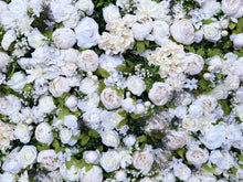 Load image into Gallery viewer, 3D White Flower Wall Panel: Wedding & Party Backdrop