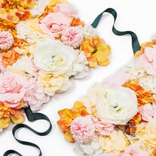 Load image into Gallery viewer, Orange Flower Wall Panel, 3D Floral Wedding Backdrop
