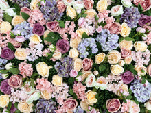 Load image into Gallery viewer, 3D Artificial Flower Wall Panel, Wedding Photo Booth Backdrop