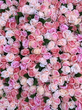 Load image into Gallery viewer, 3D Artificial Rose Flower Wall Panel, Wedding Backdrop