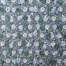 Load image into Gallery viewer, Dusty Blue Floral Wall Panel, 3D Silk Flower Backdrop, Event Decor