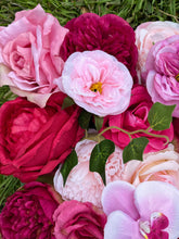 Load image into Gallery viewer, 3D Fuchsia Orchid Flower Wall Panel, Event Photo Booth Backdrop