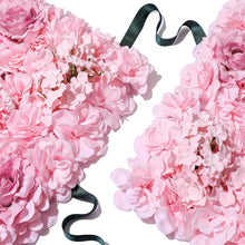 Load image into Gallery viewer, Candy Pink Flower Wall Panel, 3D Silk Floral Backdrop, Event Decor