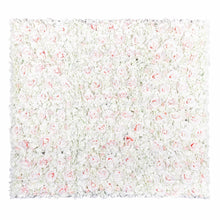 Load image into Gallery viewer, Pink & White 3D Flower Wall Panel, 16x24" Artificial Floral Backdrop
