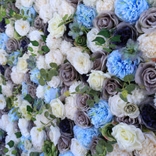Load image into Gallery viewer, 3D Floral Wall Panel, Misty Morning Wedding Backdrop, 16x24"