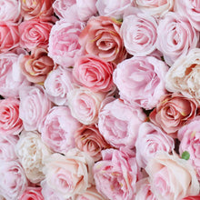 Load image into Gallery viewer, 3D Pink Rose Flower Wall Panel: Party Photo Backdrop 6607