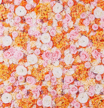 Load image into Gallery viewer, Orange Flower Wall Panel, 3D Floral Wedding Backdrop