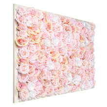Load image into Gallery viewer, Handmade Flower Wall Decor with Custom Name Sign - Baby Girl Nursery Art (23"x28")