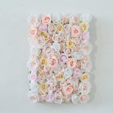 Load image into Gallery viewer, 3D Silk Rose Flower Wall Panel, Wedding Backdrop, 16x24
