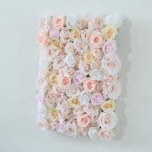 Load image into Gallery viewer, 3D Silk Rose Flower Wall Panel, Wedding Backdrop, 16x24