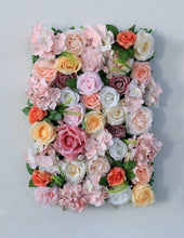 Load image into Gallery viewer, 3D Artificial Flower Wall Panel Wall Decor Floral Backdrop for Wedding and Party N6629