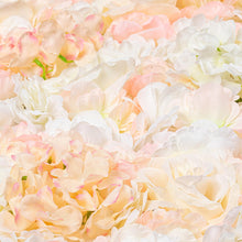 Load image into Gallery viewer, Peach Sorbet Flower Wall Panel, 3D Silk Floral Backdrop, Event Decor