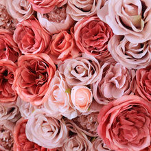 Load image into Gallery viewer, 3D Rose Flower Wall Panel, Blush Wedding Backdrop, Photo Booth Decor