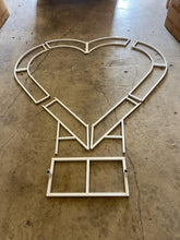 Load image into Gallery viewer, Heart-Shaped Flower Stand Frame: 6.5ft Wedding Arch