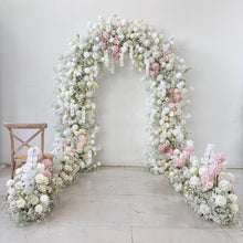 Load image into Gallery viewer, Ocean Pearl Wedding Arch Flower Arrangement Artificial Ceremony Flowers | Reception Party Decor | Optional 50% Return Refund Program