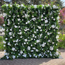 Load image into Gallery viewer, Wedding Flower Wall Backdrop, Bridal Artificial Floral Wall Roll Up for Ceremony Photo Booth | 50% Return Refund Option
