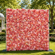 Load image into Gallery viewer, Roll Up Flower Wall Backdrop, Wedding Bridal Shower Photo Booth Decor | Optional 50% Return Refund N8803