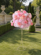 Load image into Gallery viewer, Pink Rose Foam Base Flower Arch 8x8 ft, Artificial Wedding Ceremony Flower Row, Floral Table Runner US Seller | 50% Return Refund Option