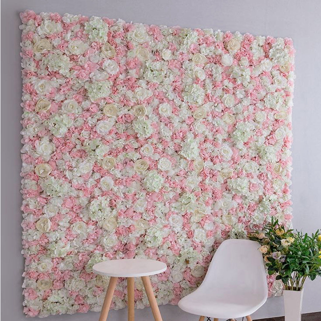 Big Sale 30% OFF!!! Light Pink Flower Wall 3D Artificial Flower Panel Home Shop Party Wall Decor Photo Backdrop Floral Wall Arrangement