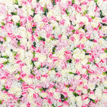 Load image into Gallery viewer, US Seller! Rose Bouquet 3D Artificial Ivory White Flower Wall Panel Home Shop Party Wall Decor Photo Backdrop Setting Floral Wall
