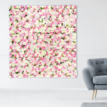 Load image into Gallery viewer, Big Sale 30% OFF!!! Rose Bouquet 3D Artificial Ivory White Flower Wall Panel Home Shop Party Wall Decor Photo Backdrop Setting Floral Wall
