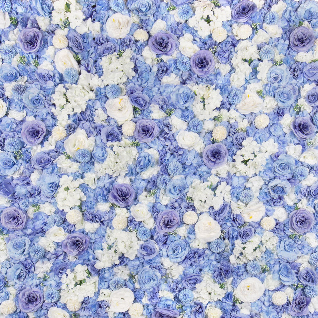 Big Sale 30% OFF!! Periwinkle Blue Flower Wall 3D Artificial Flower Panel Home Shop Party Wall Decor Photo Backdrop Floral Wall Arrangement