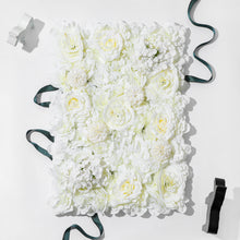 Load image into Gallery viewer, US Seller! Cream White Flower Wall 3D Artificial Flower Panel Home Shop Party Holiday Wall Decor Photo Backdrop Setting Floral Wall
