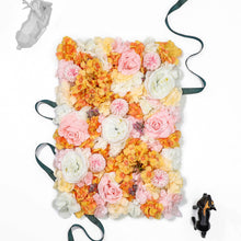 Load image into Gallery viewer, US Seller! Candy Orange Flower Wall 3-D Artificial Flower Panel Home Shop Party Holiday Wall Decor Photo Backdrop Setting Floral Wall
