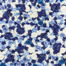 Load image into Gallery viewer, US Seller!  Indigo Blue Flower Wall 3D Artificial Flower Panel Home Shop Party Decor Photo Backdrop Setting Floral Wall Arrangement
