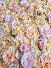 Load image into Gallery viewer, US Seller! Peaches &amp; Creams  Flower Wall 3D Artificial Flower Panel Home Shop Party Holiday Wall Decor Backdrop Setting Floral Wall
