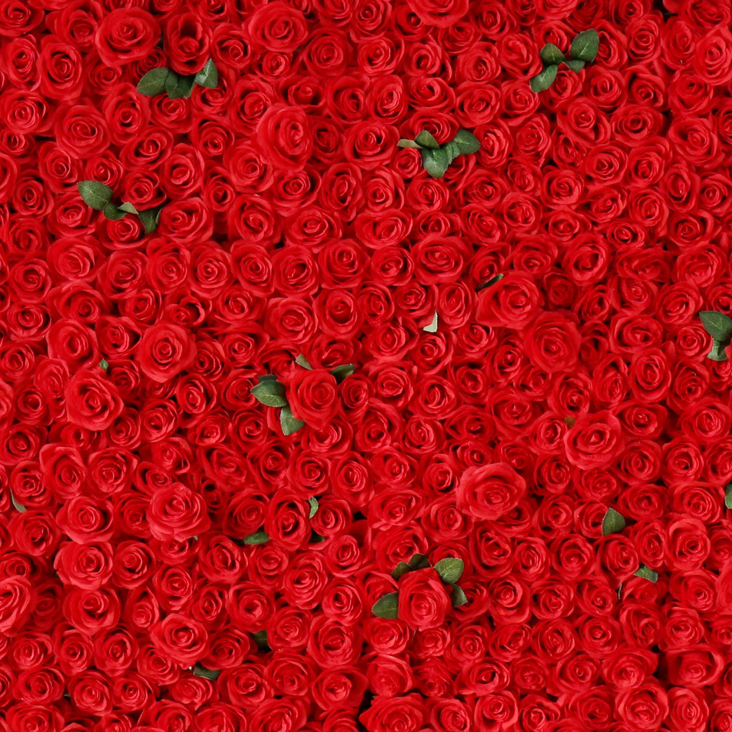 Big Sale 30% OFF!!! Ruby Rose Flower Wall 3-D Red Artificial Flower Panel Home Shop Party Wall Decor Photo Wedding Backdrop Arrangement