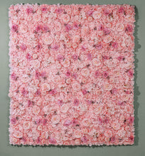 Load image into Gallery viewer, US Seller! Candy Pink II Flower Wall 3-D Artificial Flower Panel Home Shop Party  Wall Decor Photo Backdrop Setting Floral Wall
