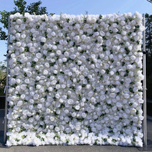 Load image into Gallery viewer, US Seller! 3D Roll Up Flower Wall On Cloth Fabric Wedding Party Photo Backdrop Bridal Shower Top Quality Easy Quick Assemble N8811
