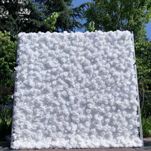Load image into Gallery viewer, US Seller! Snow White 3D Roll Up Flower Wall On Cloth Fabric Wedding Party Photo Backdrop Bridal Shower Top Quality N8801
