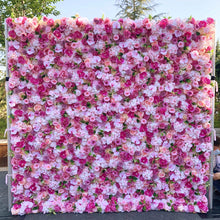 Load image into Gallery viewer, Big Sale 40% OFF!!! 3D Roll Up Flower Wall On Cloth Fabric Wedding Party Photo Backdrop Bridal Shower Top Quality Easy Quick Assemble N8805
