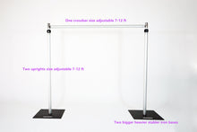 Load image into Gallery viewer, US Seller! Pro Super Heavy Duty Height 7-12ft  by Width 7-12ft Size Adjustable Wedding Party Photo Backdrop Flower Wall Stand Support

