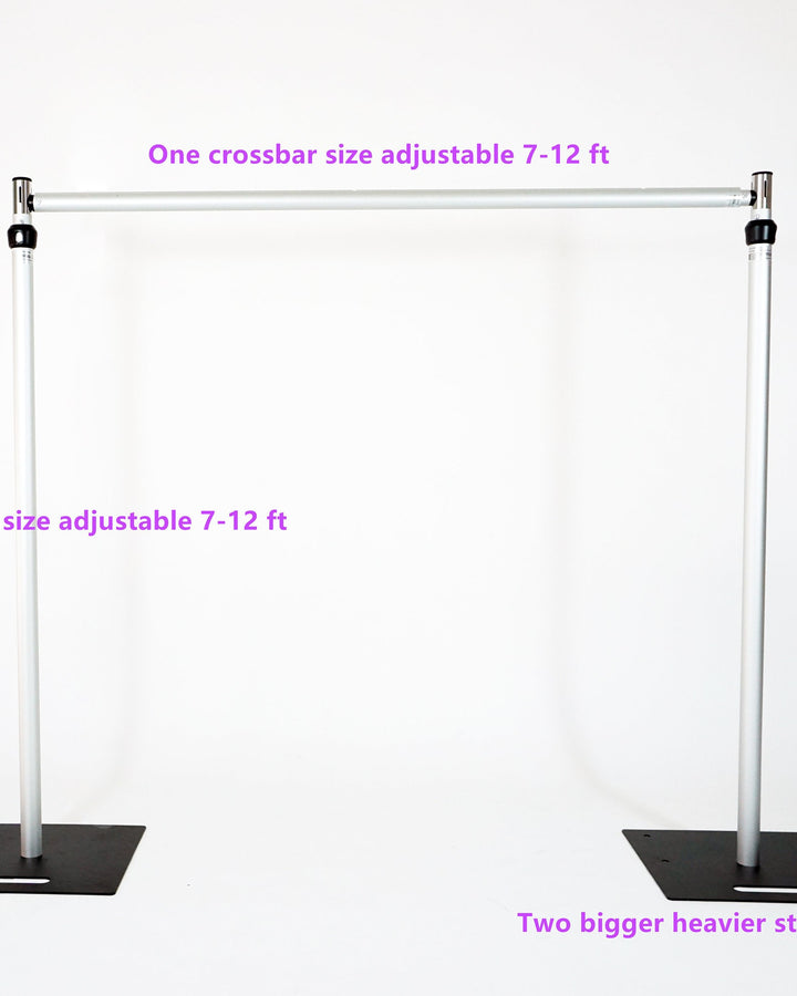 Adjustable Backdrop Stand: Heavy Duty 7-12ft Wedding Photo Support