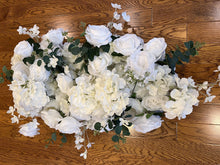 Load image into Gallery viewer, Garland, Table Runner, Pole Wrap, White Rose, , Wrap, Multi-section Choice Adjustable
