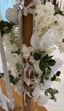 Load image into Gallery viewer, Garland, Table Runner, Pole Wrap, White Rose, , Wrap, Multi-section Choice Adjustable
