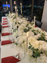 Load image into Gallery viewer, US Seller! Flower Garland, Table Runner, Pole Wrap, White Rose, Wedding Decor, Flower  Wrap,  Multi-Section Choice Size Adjustable
