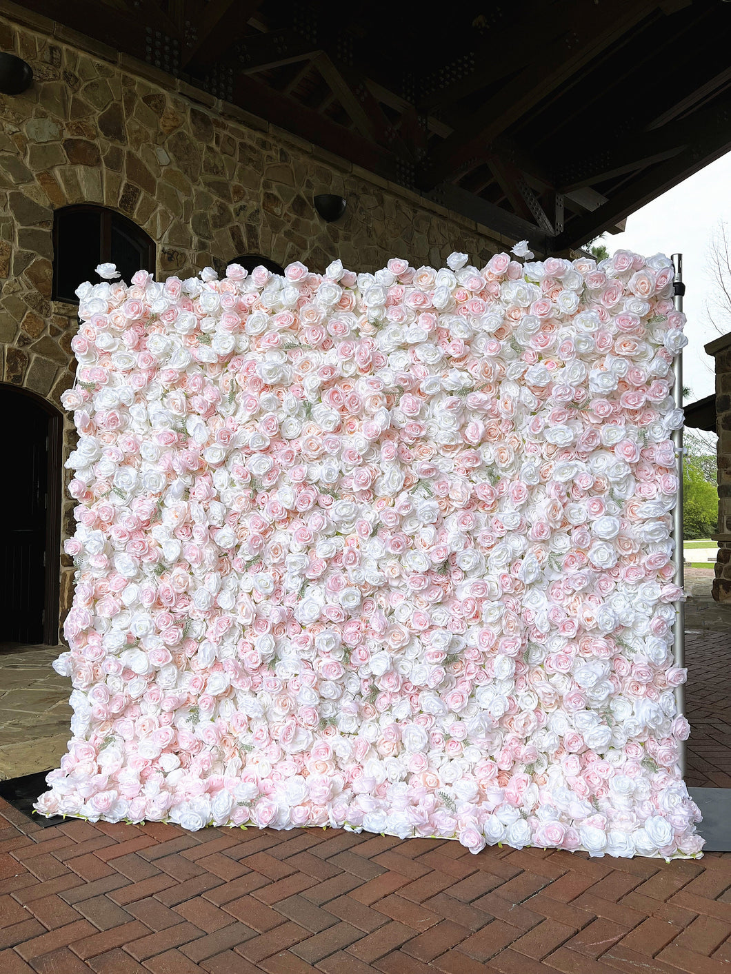 Big Sale 30% OFF!!! Baby Pink 3D Flower Wall On Cloth Fabric Wedding Party Photo Backdrop Bridal Shower Top Quality Quick Assemble N-8815