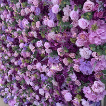 Load image into Gallery viewer, US Seller! Periwinkle Purple 5D Roll Up Flower Wall On Cloth Fabric Wedding Party Photo Backdrop Top Quality Easy Assemble N24
