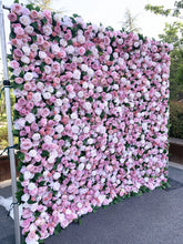 Load image into Gallery viewer, US Seller! 3D Roll Up Flower Wall On Cloth Fabric Wedding Party Photo Backdrop Bridal Shower Top Quality Easy Quick Assemble N8812
